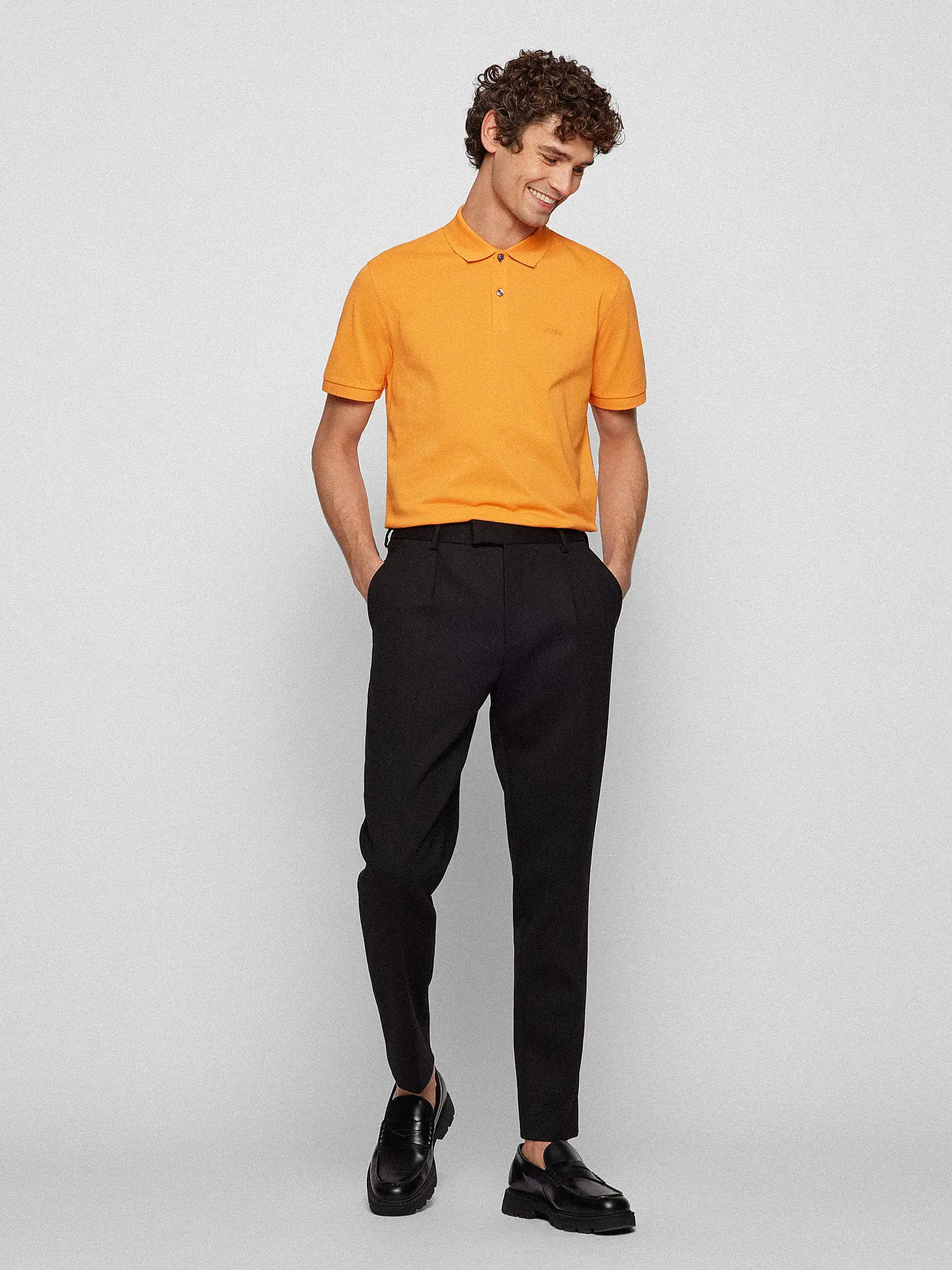 BOSS | Poloshirt Regular Fit PALLAS | orange